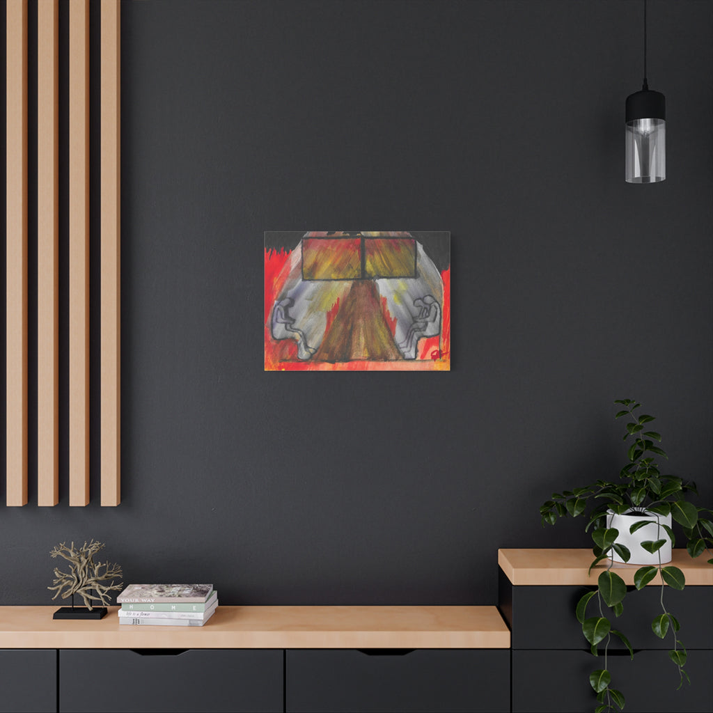 The Vision (In My Head) - Abstract Origin Memory Watercolor - Canvas Wall Art