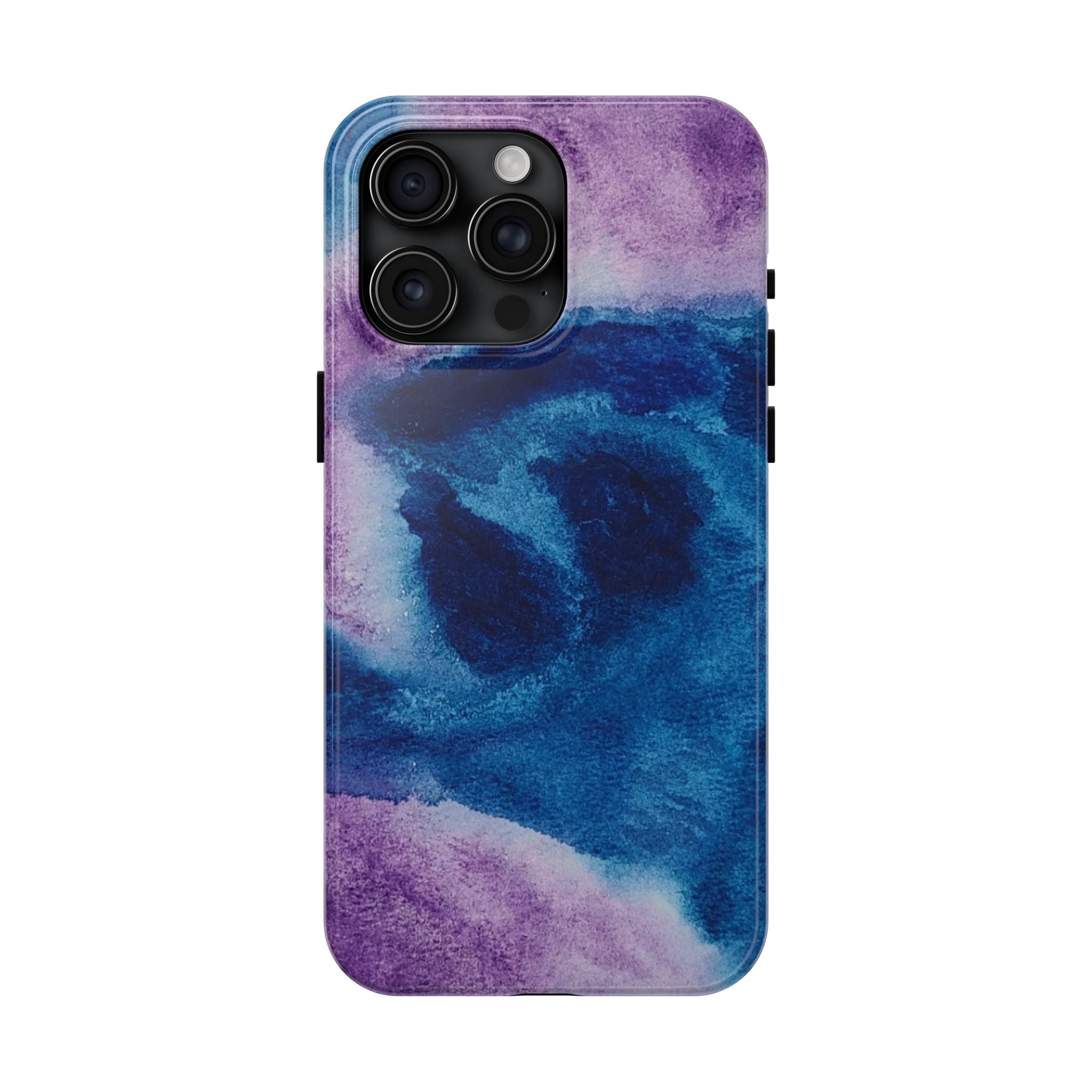 Purple Blue Abstract Phone Case | Geometric Swirl Pattern