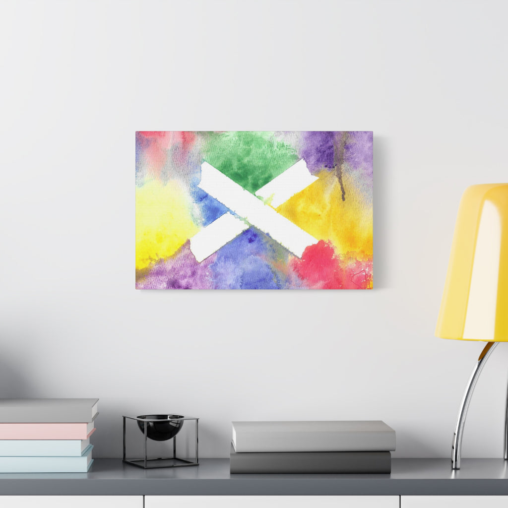 Marks the Spot - PTSD Journey Abstract Art - Canvas Wall Art