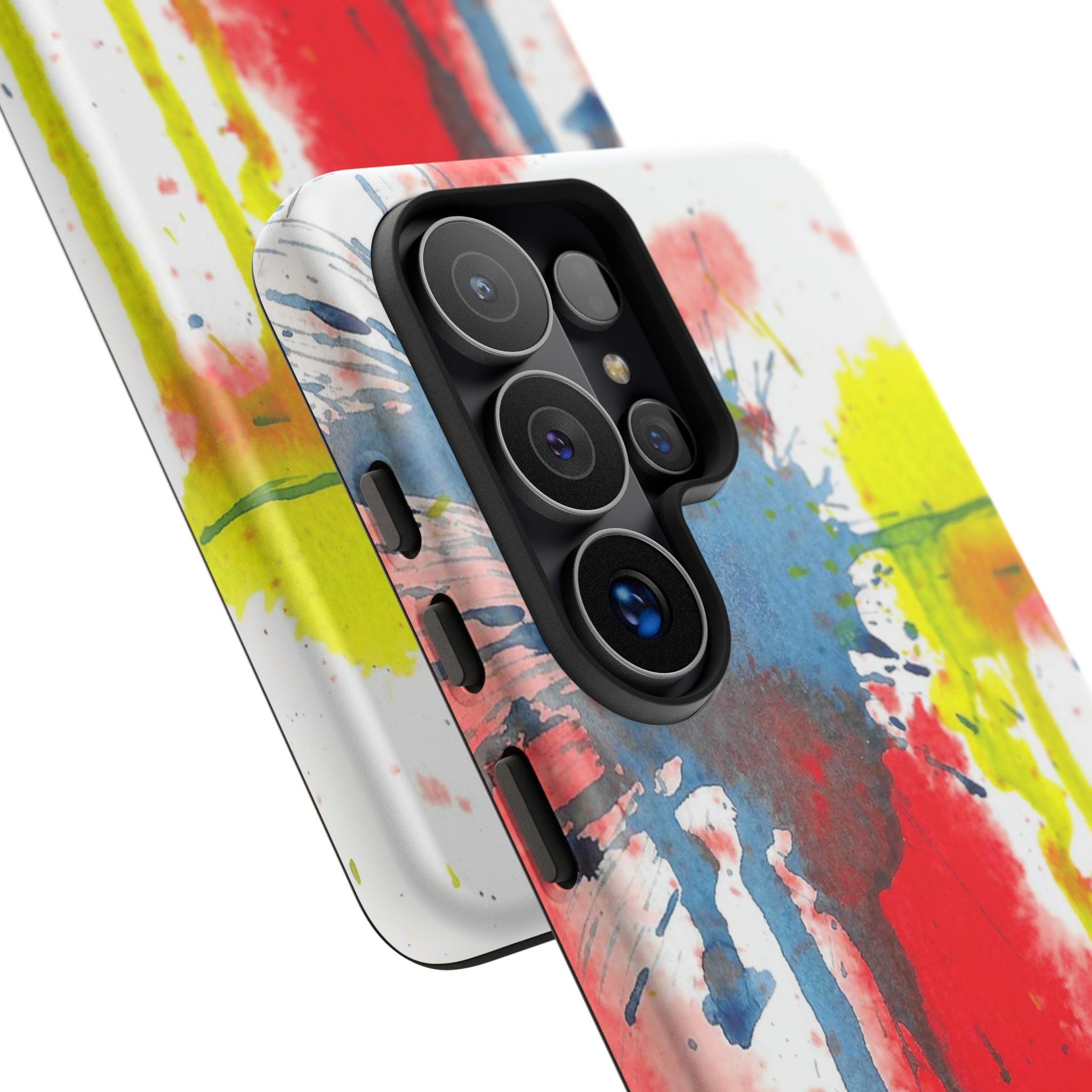 Tough Cases Watercolor 'Splat' Phone Case - Abstract Primary Colors Art