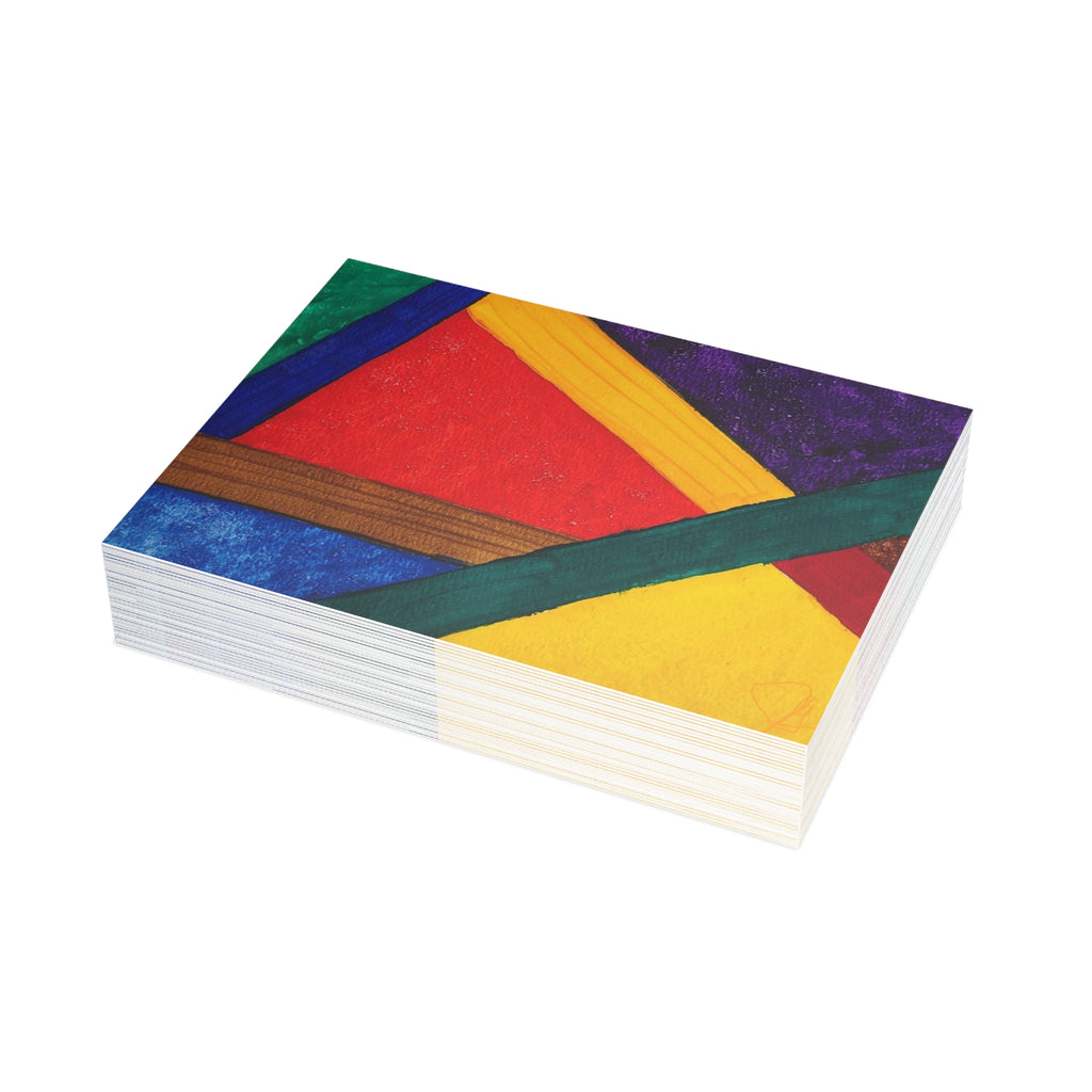 Puzzled - Abstract Watercolor Postcard Set (4x6 or 5x7)