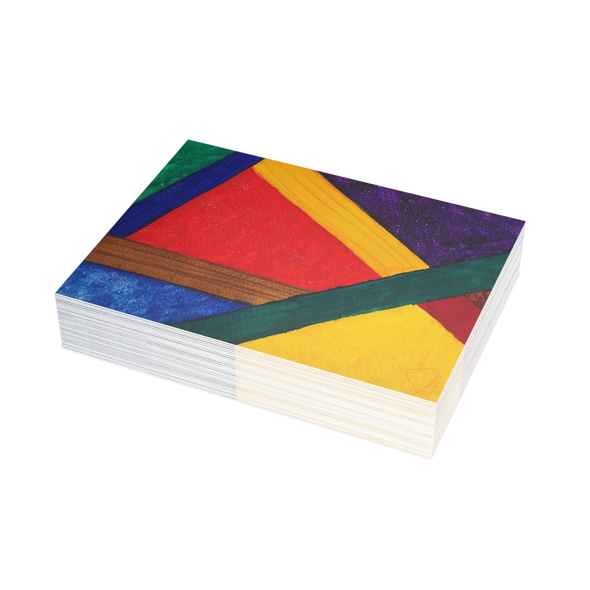 Puzzled - Abstract Watercolor Postcard Set (4x6 or 5x7)