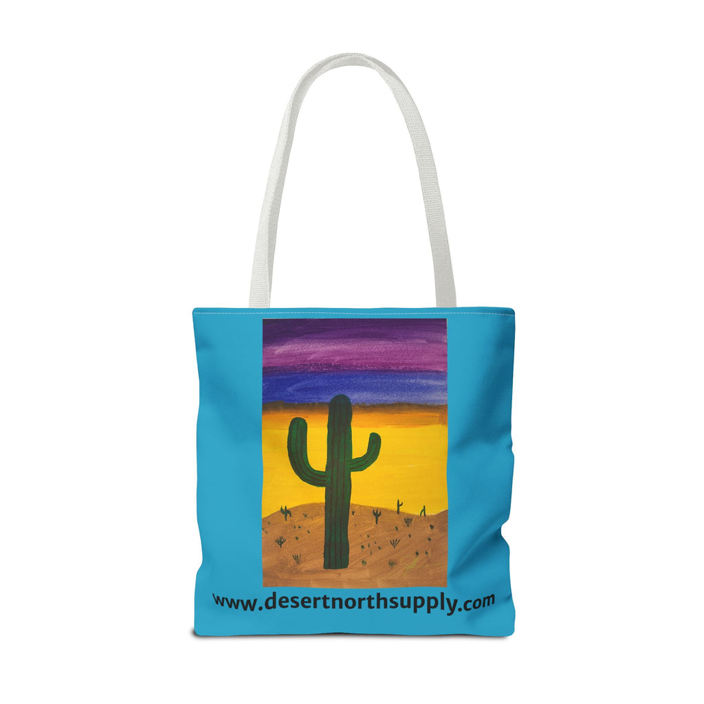 Desert Saguaro Cactus Canvas Tote Bag — "Alone" by John Ganger