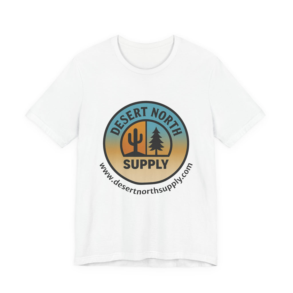 Desert North Supply Logo Tee — Vintage Sunset Outdoor Graphic T-Shirt