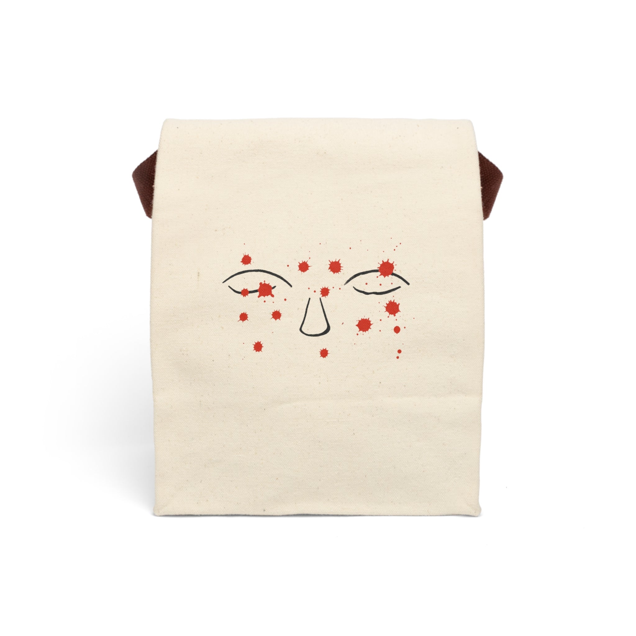 Thoughts Canvas Lunch Bag - Minimalist Trauma-Inspired Apparel by John Ganger