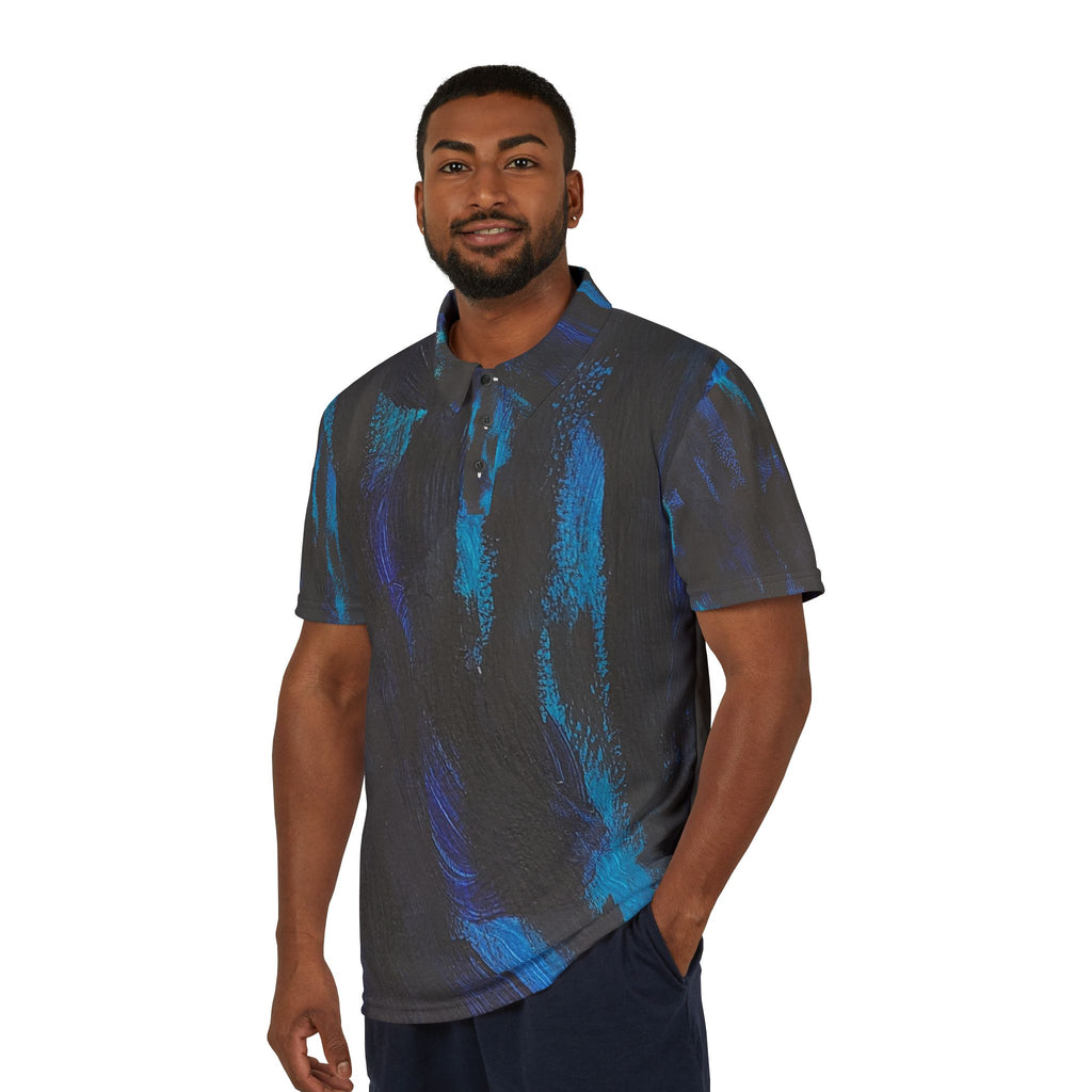 Spirits of Water Watercolor Polo Shirt