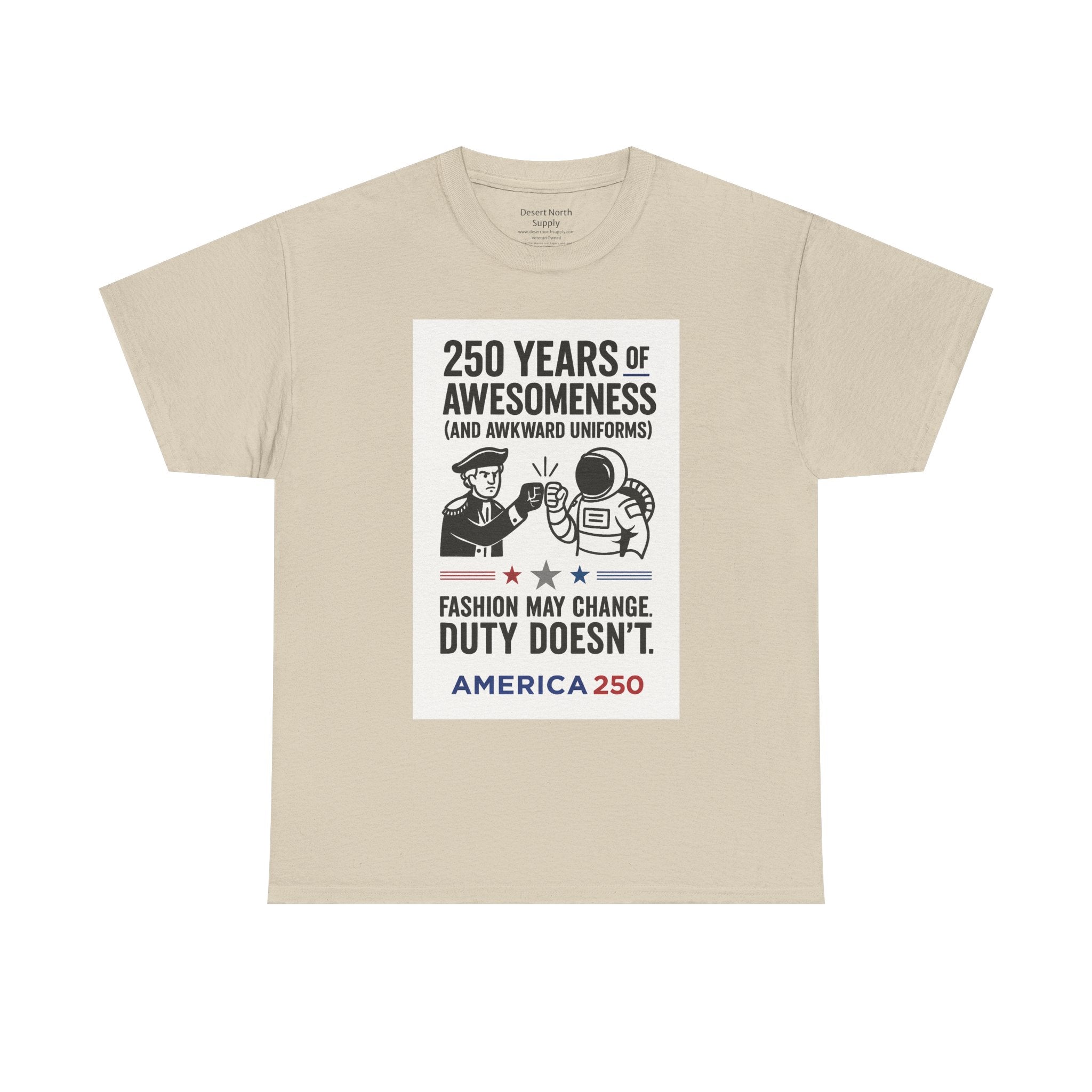 250 Years of Awesomeness Military History T-Shirt – Funny Duty & Uniforms Tee
