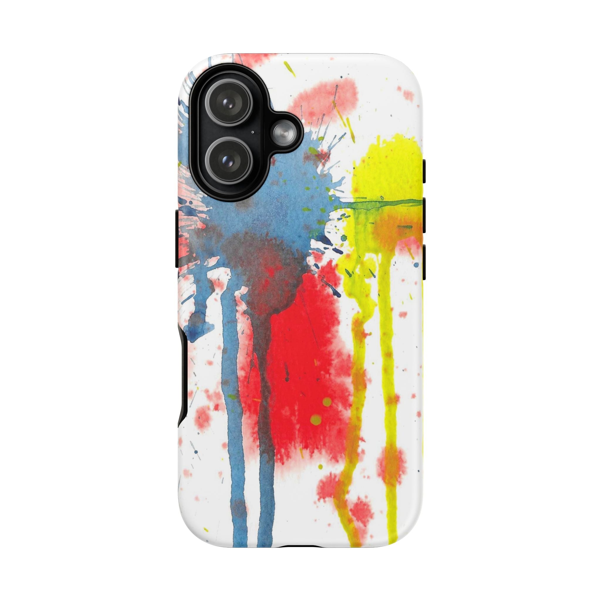 Tough Cases Watercolor 'Splat' Phone Case - Abstract Primary Colors Art