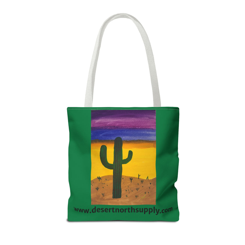 Desert Saguaro Cactus Canvas Tote Bag — "Alone" by John Ganger