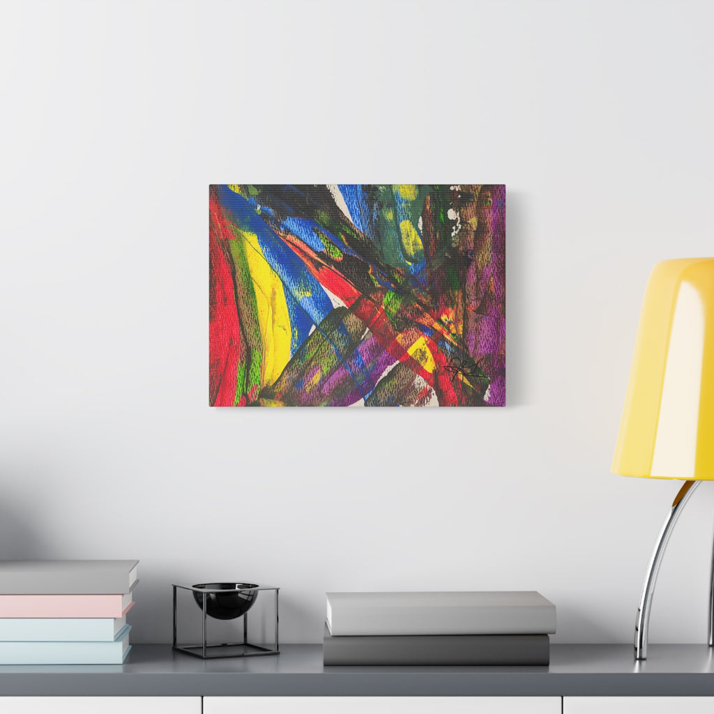 Abstract Canvas Art - "Chaotic Thought" Original Art by John Ganger