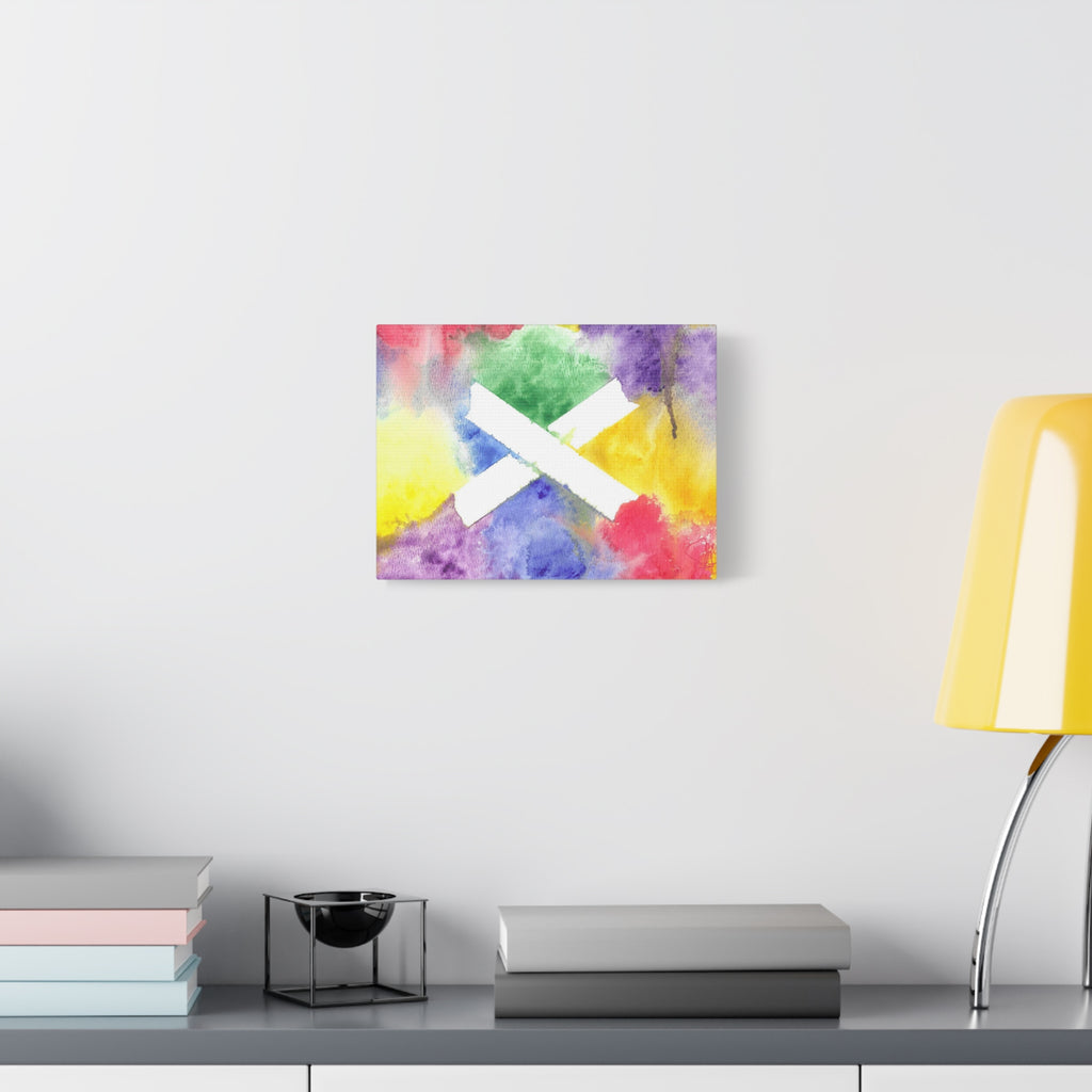 Marks the Spot - PTSD Journey Abstract Art - Canvas Wall Art