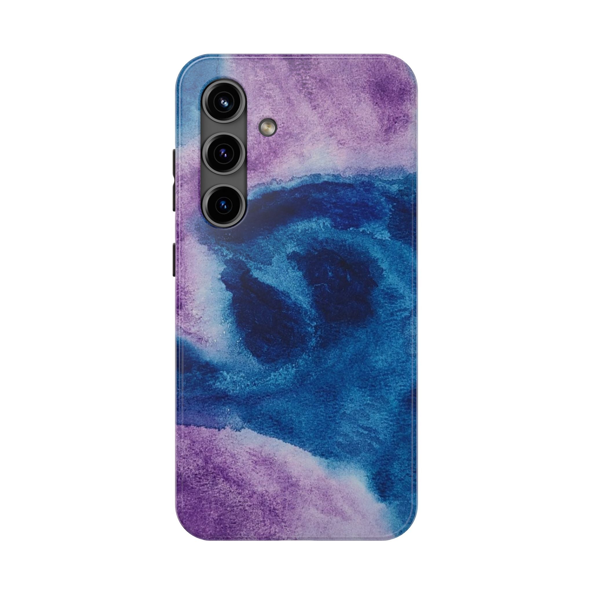 Purple Blue Abstract Phone Case | Geometric Swirl Pattern