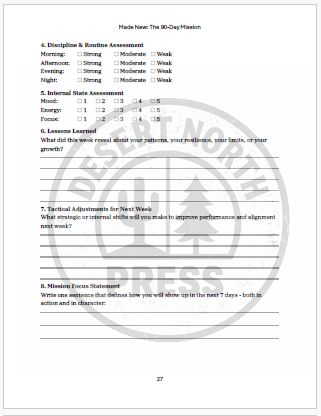 Paperback Version - Made New: The 90‑Day Mission |Christian Workbook | Daily Devotional | Spiritual Growth Journal