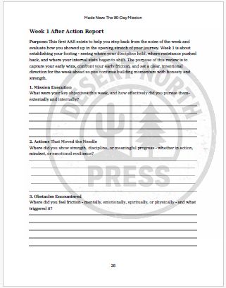 Paperback Version - Made New: The 90‑Day Mission |Christian Workbook | Daily Devotional | Spiritual Growth Journal