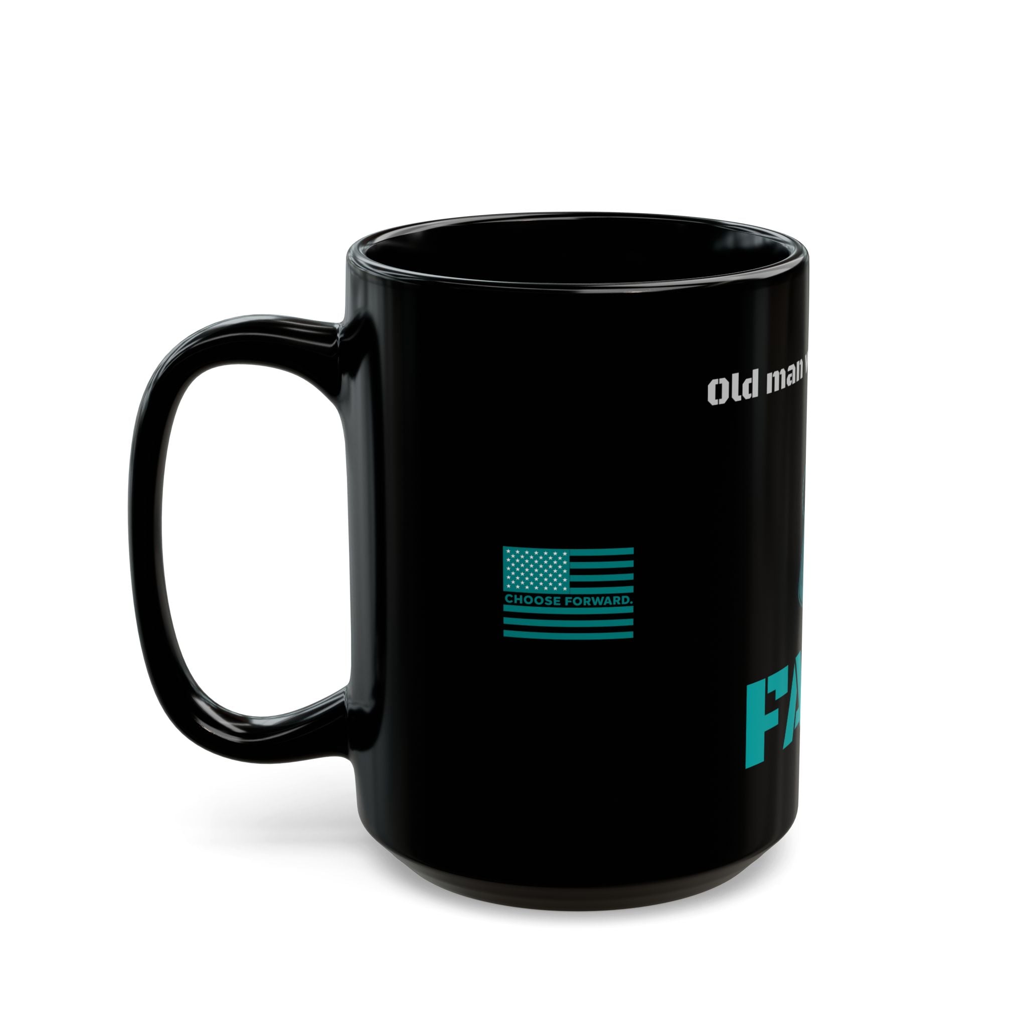 Choose Forward Black Mug — "DD-214 FAFO"