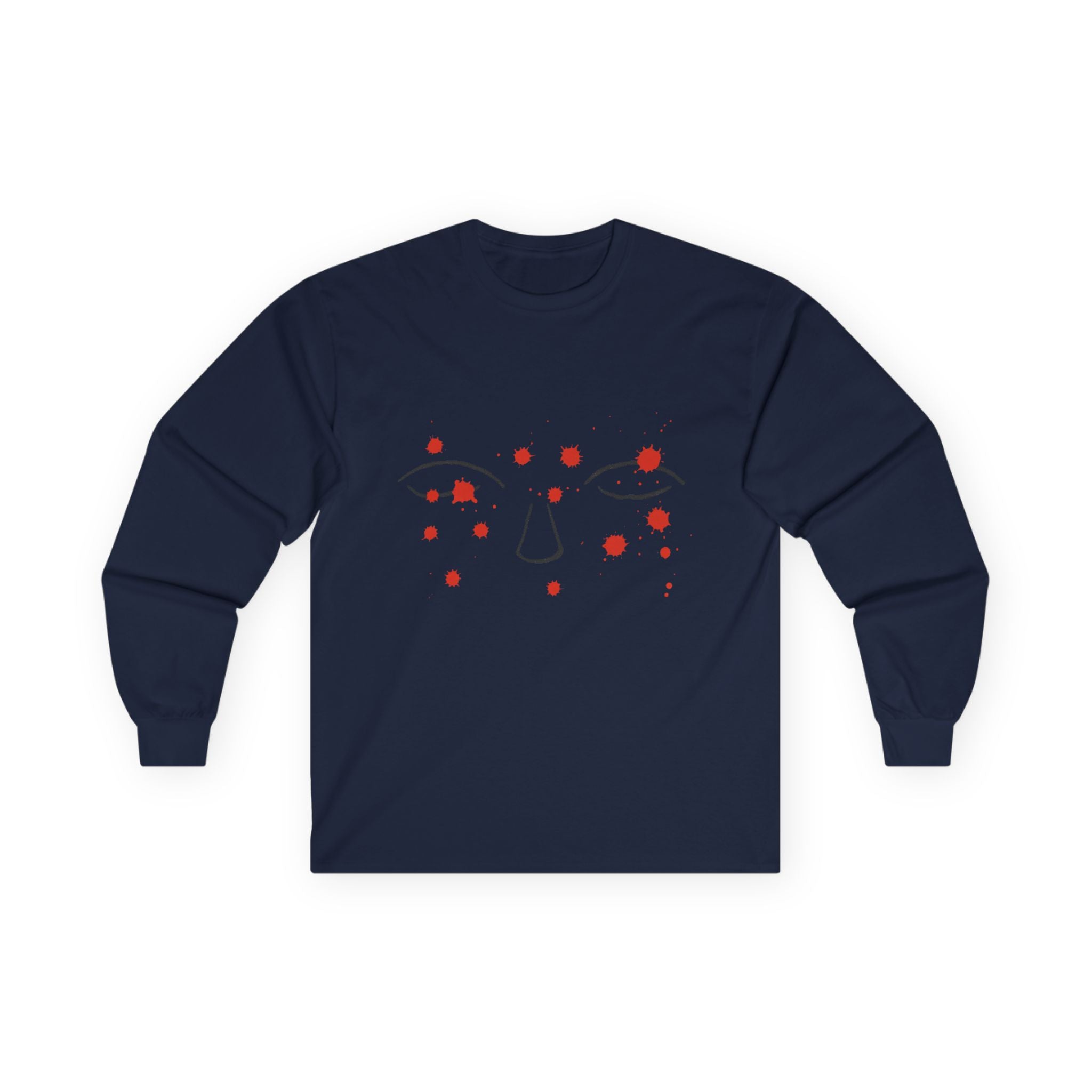 Thoughts Long Sleeve Tee - Minimalist Trauma-Inspired Apparel by John Ganger