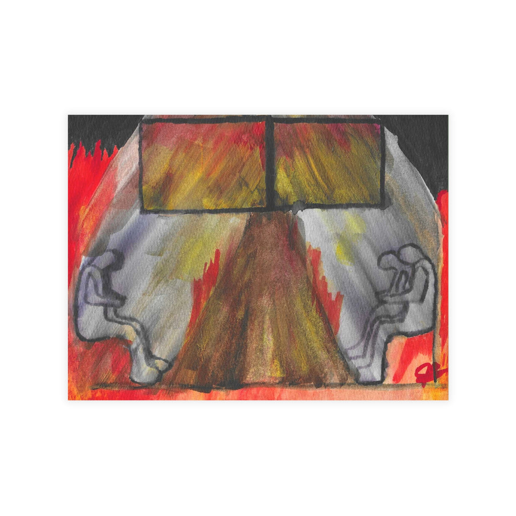 The Vision (In My Head) - Abstract Origin Memory Watercolor Postcard Set (4x6 or 5x7)