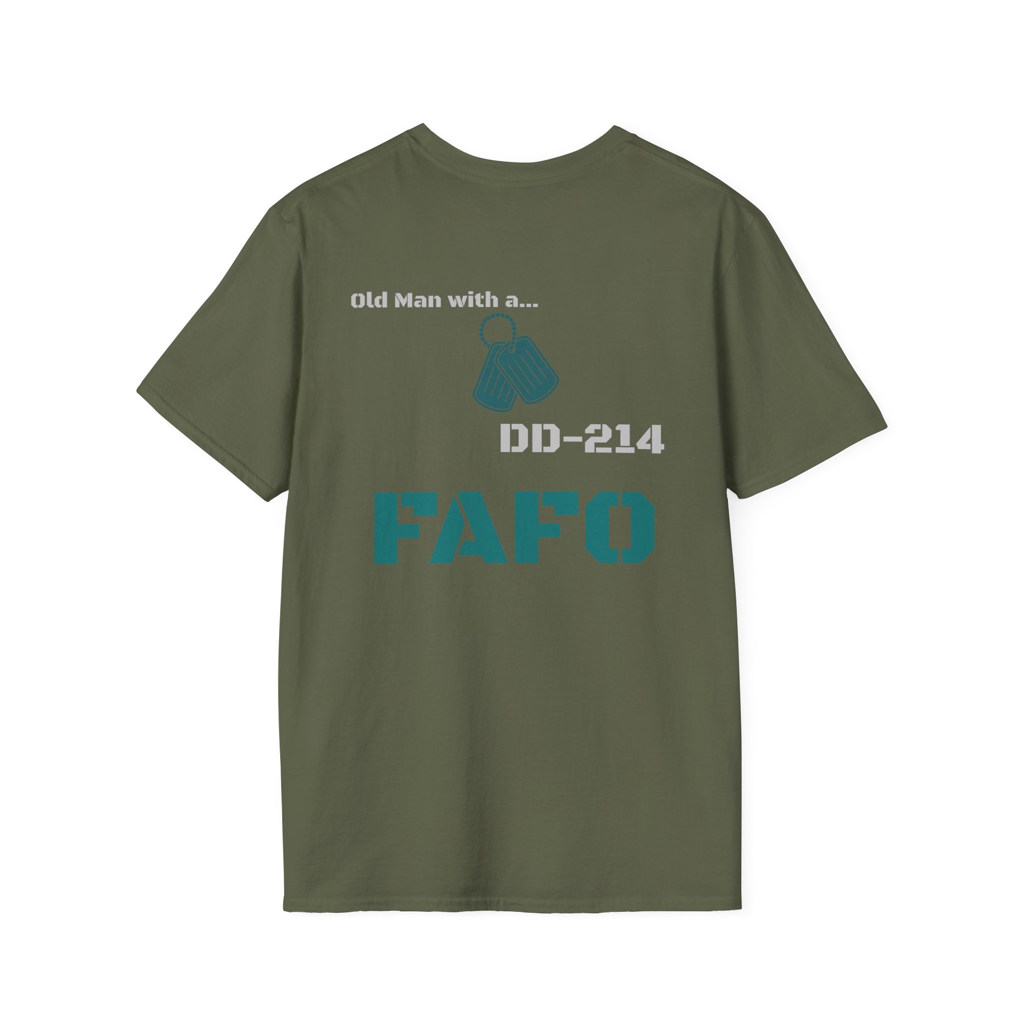 Choose Forward FAFO Shirt - Teal American Old Man with a DD-214 Motivation Tee for Strength, Grit & Resilience