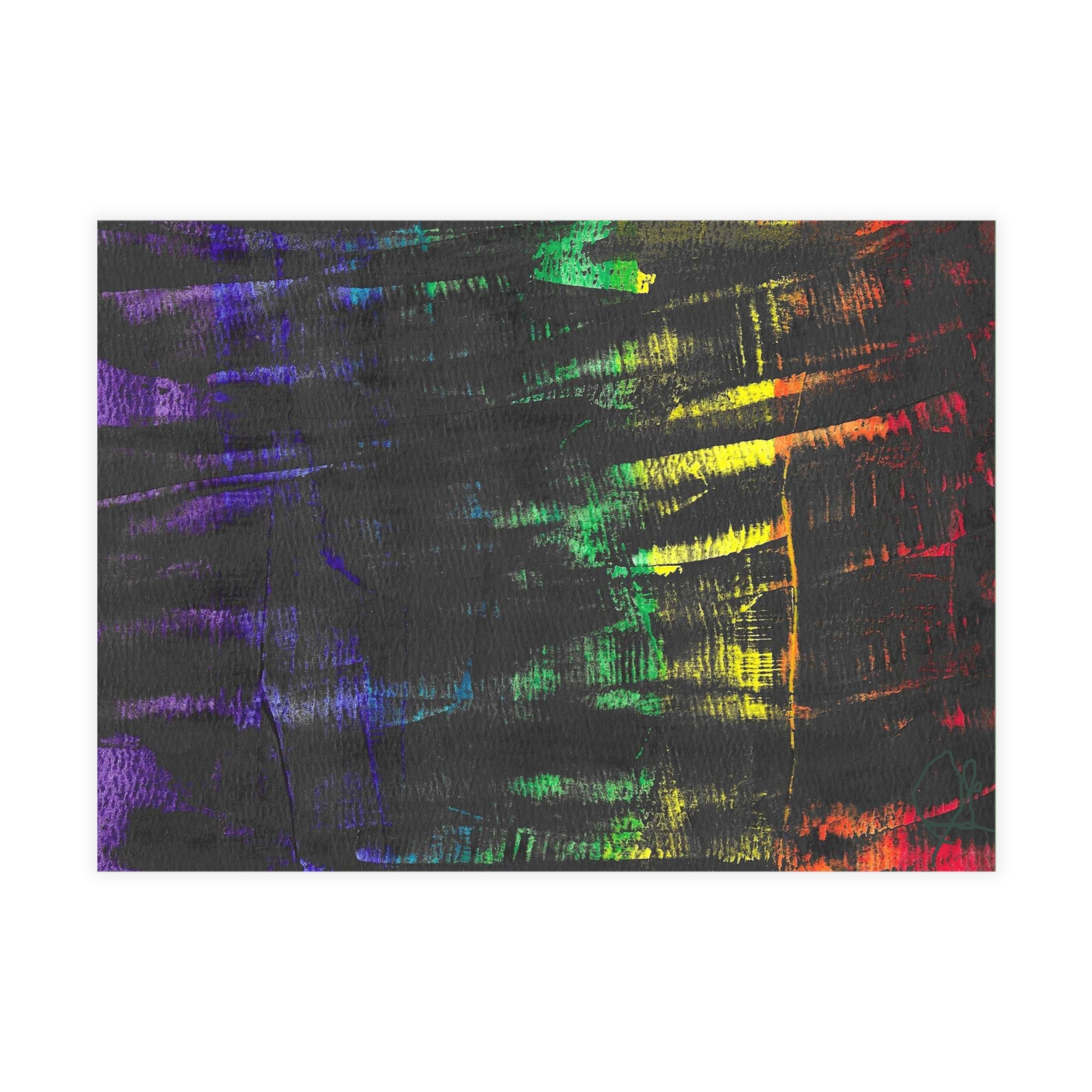 Inner Thoughts - A Spectrum Interrupted Abstract Watercolor Postcard Set (4x6 or 5x7)