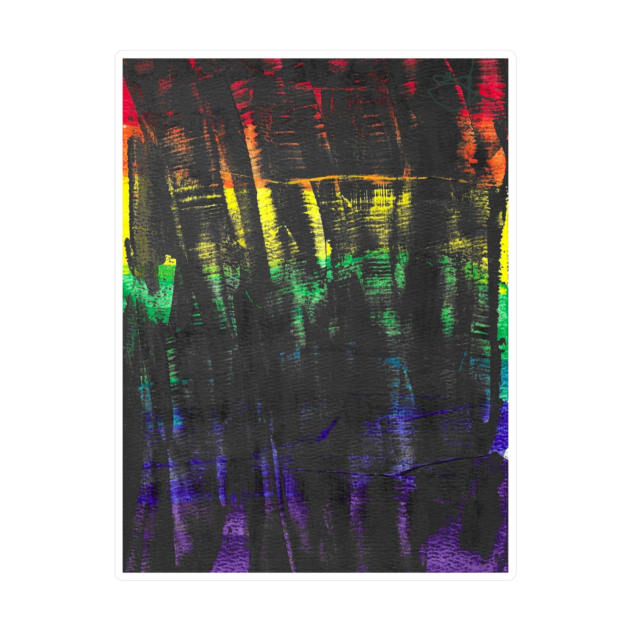Abstract Watercolor Vinyl Decal - Inner Thoughts - A Spectrum Interrupted