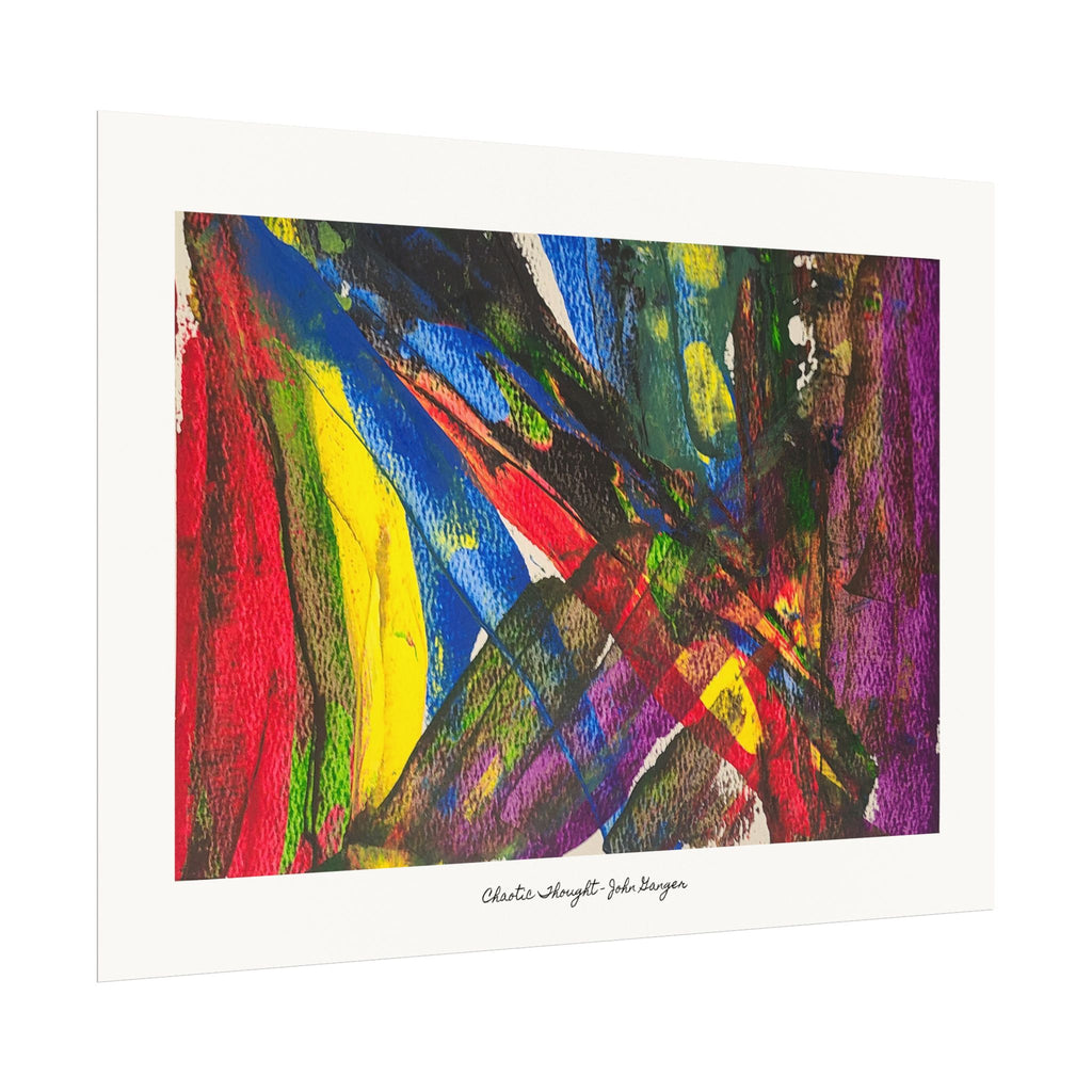 Watercolor Texture Art Print - "Chaotic Thought" by John Ganger