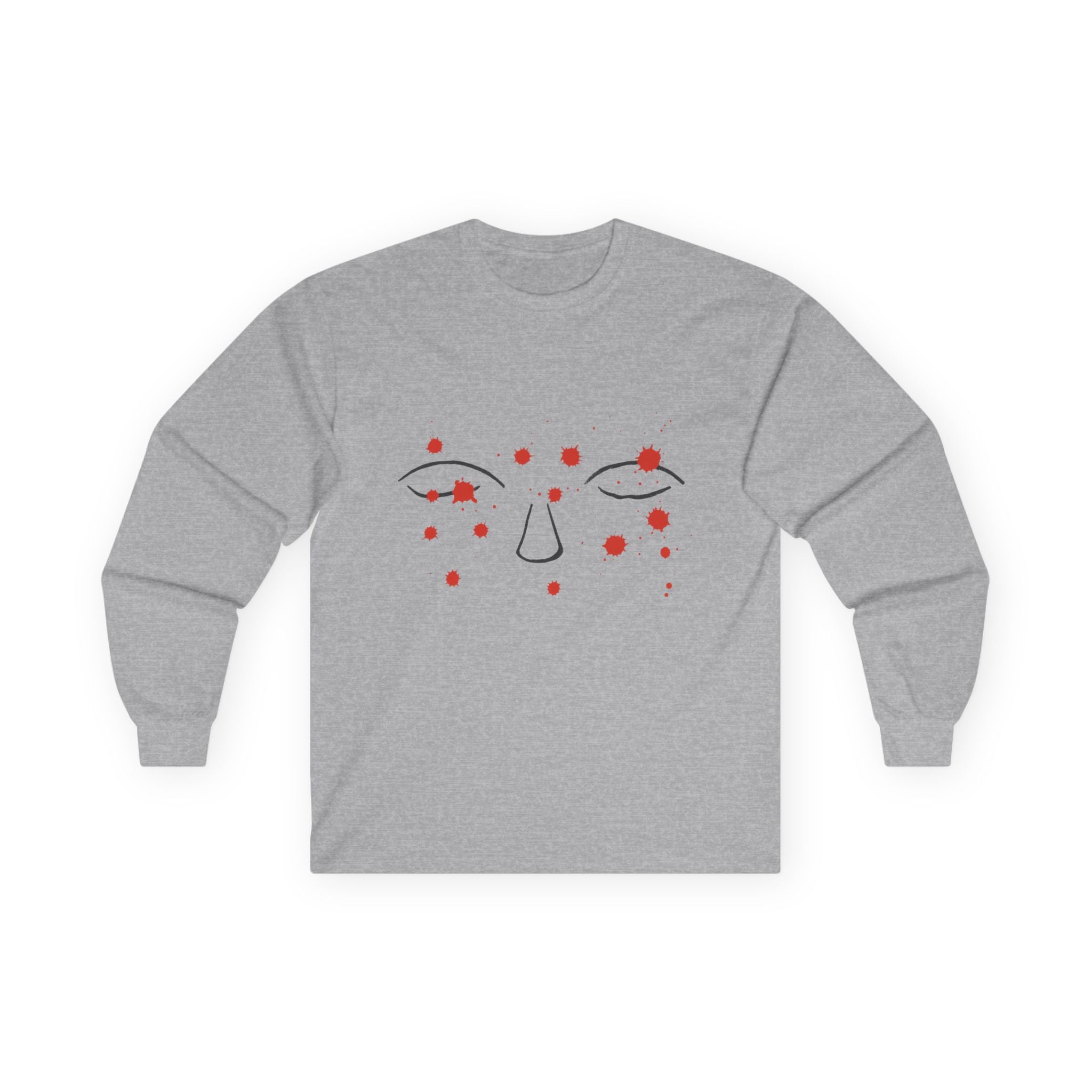 Thoughts Long Sleeve Tee - Minimalist Trauma-Inspired Apparel by John Ganger
