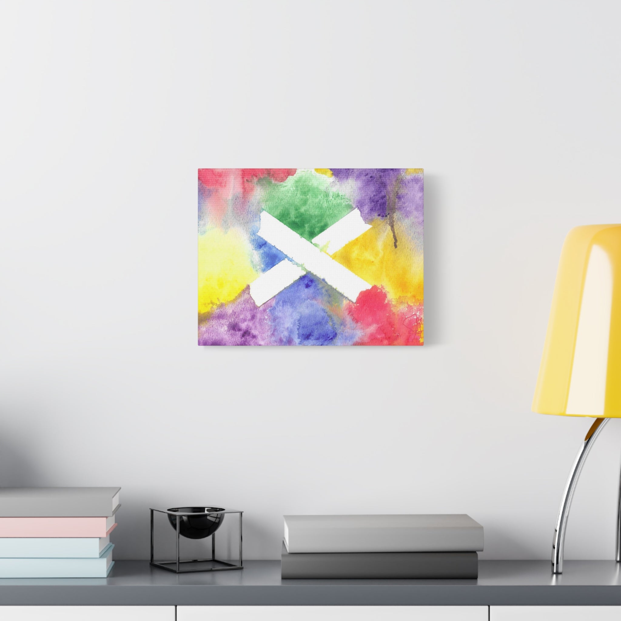 Marks the Spot - PTSD Journey Abstract Art - Canvas Wall Art