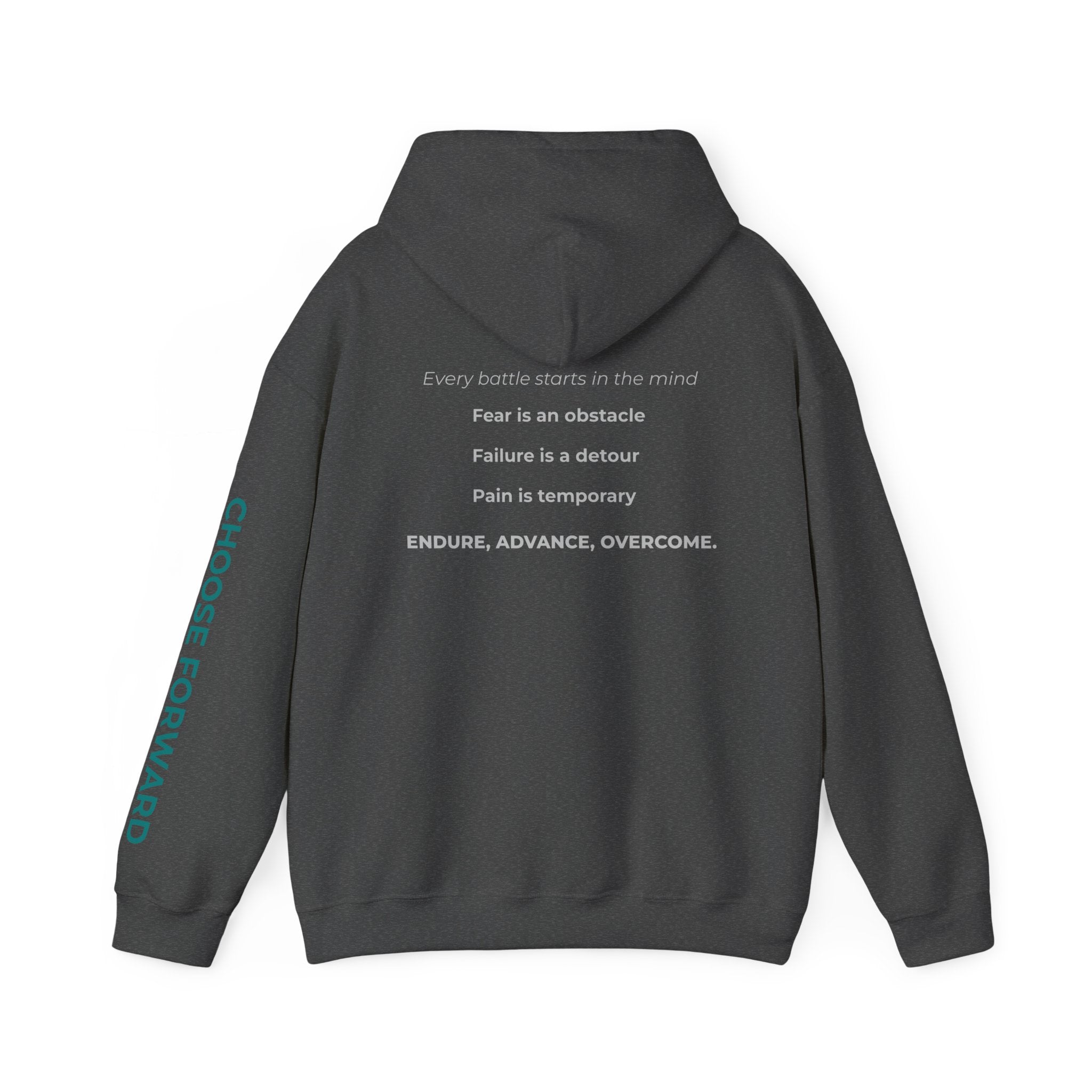 Endure Advance Overcome Hoodie — Inspirational Warrior Motivational Sweatshirt