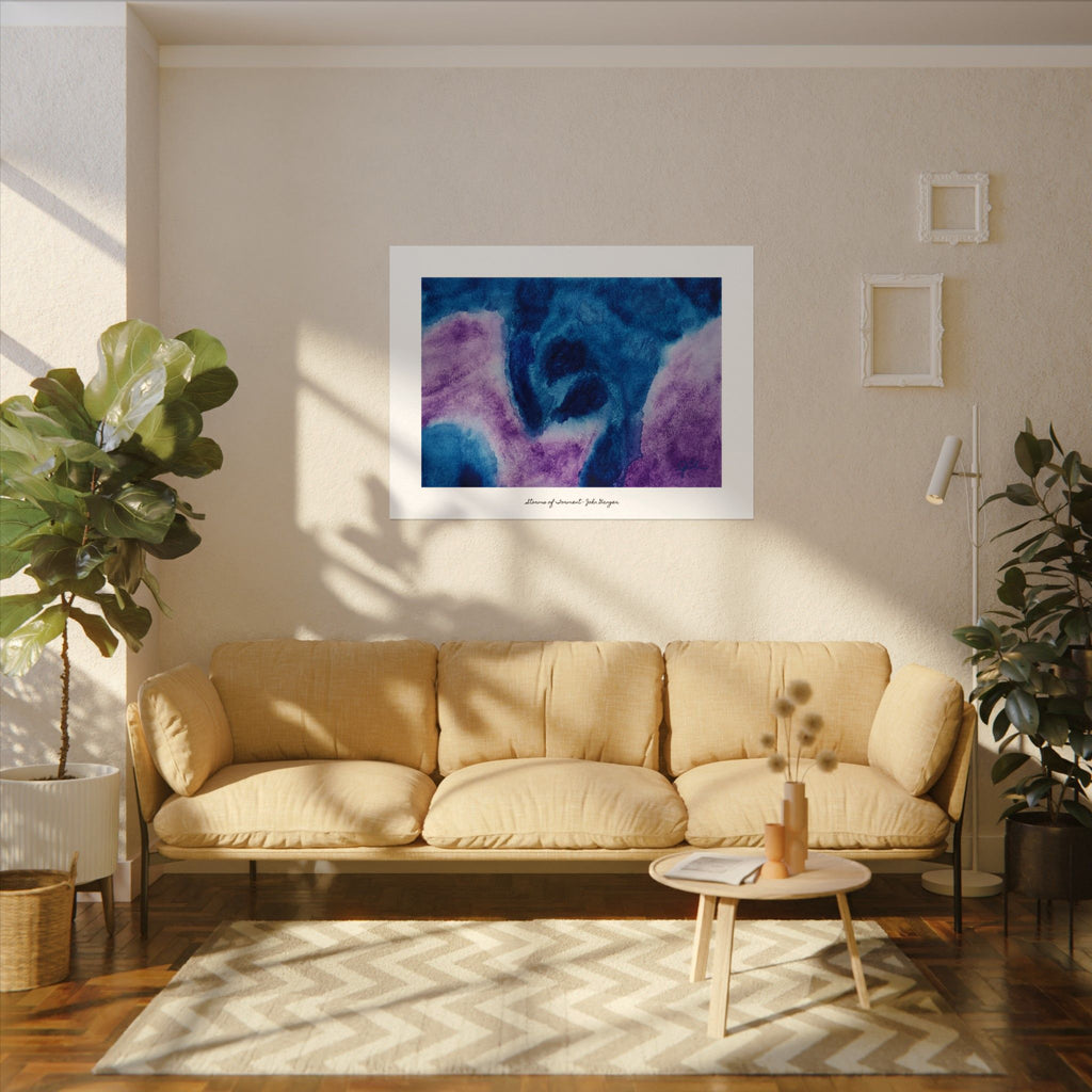 Abstract Watercolor Print: Storms of Torment, Modern Wall Art (Digital Download)