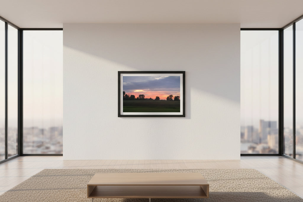 Morning on the Farm — Minnesota Sunrise Digital Photo Print Rustic Landscape Wall Art Download