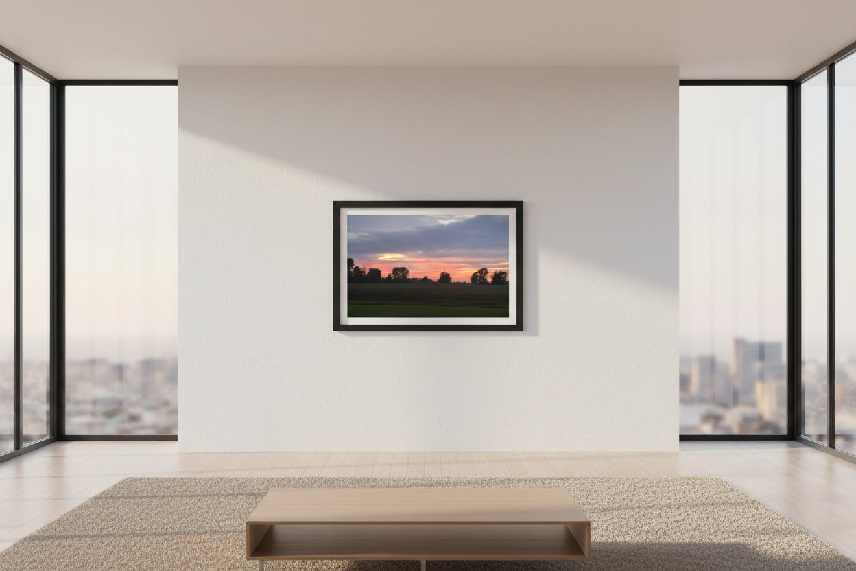 Morning on the Farm — Minnesota Sunrise Digital Photo Print Rustic Landscape Wall Art Download