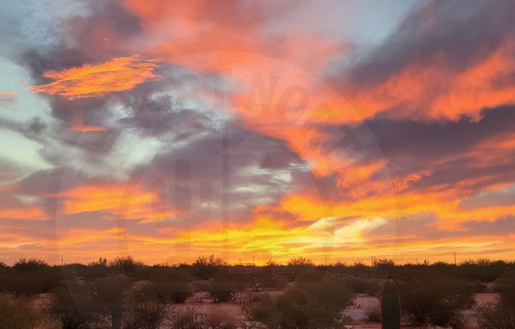 Desert Sunset Art Print – Southwest Landscape Photography (Digital Download, 4 Sizes)