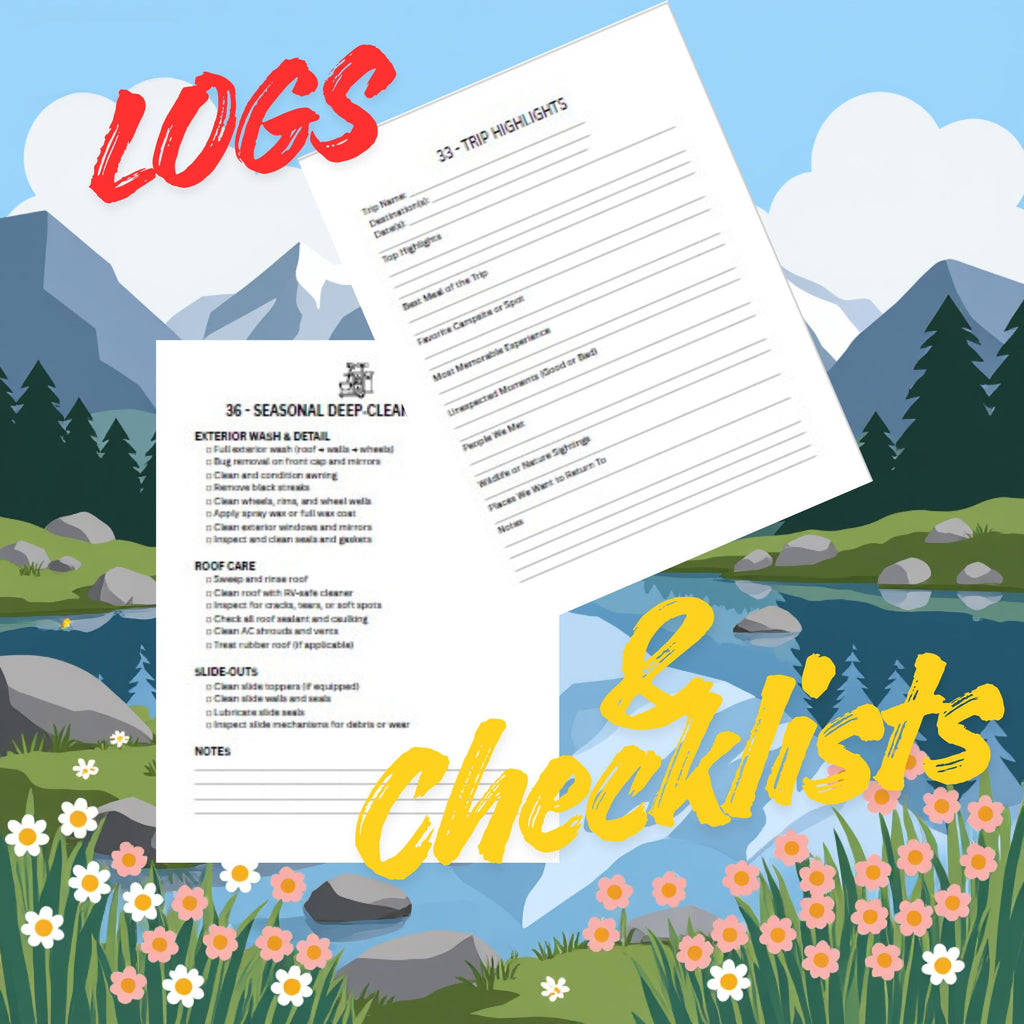 Ultimate RV Planner Printable 100 + Page RV Travel Binder, Checklists, Logs, Calendars, Maintenance, and Trip Planning,  Instant Download Digital Product