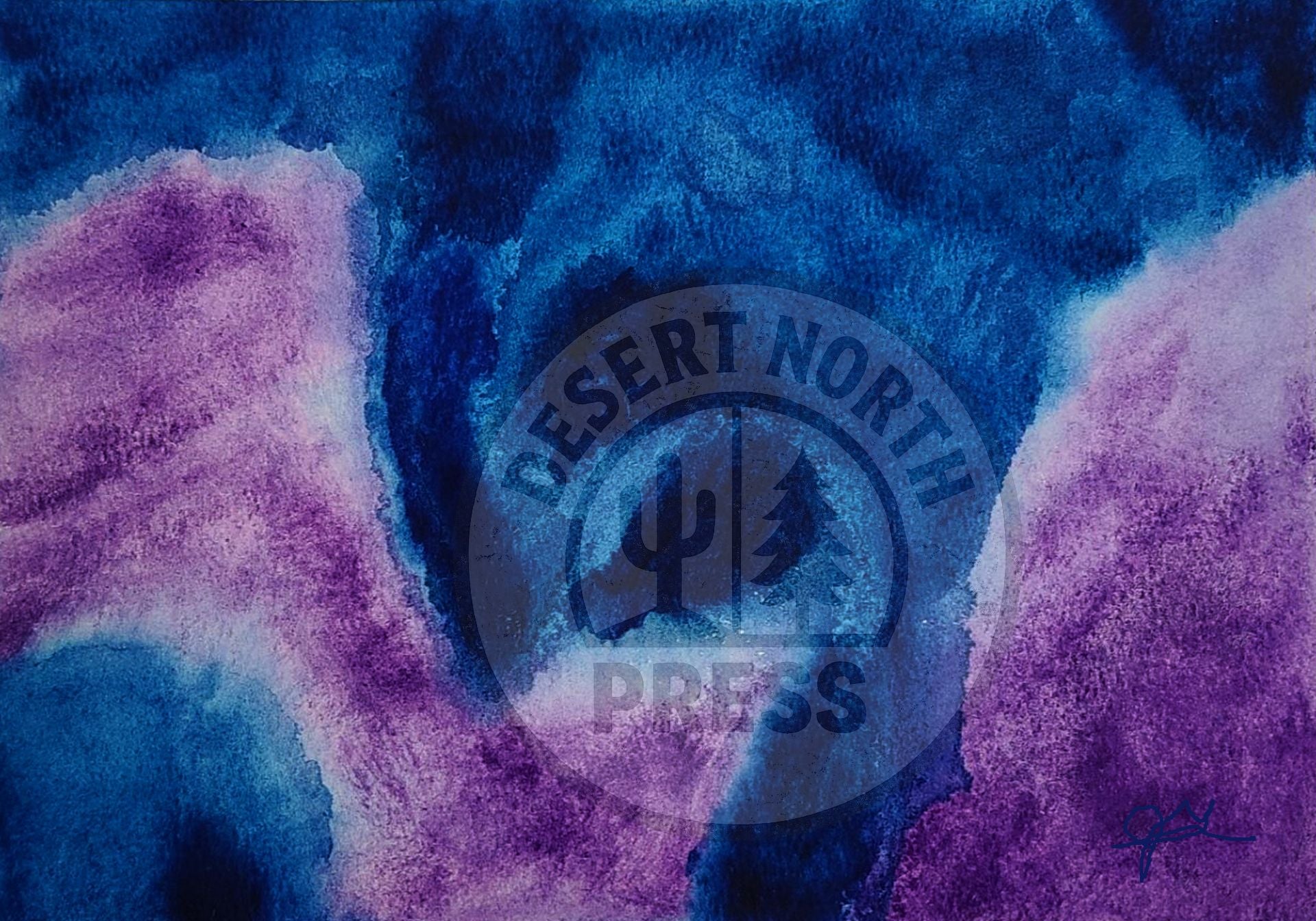 Abstract Watercolor Print: Storms of Torment, Modern Wall Art (Digital Download)