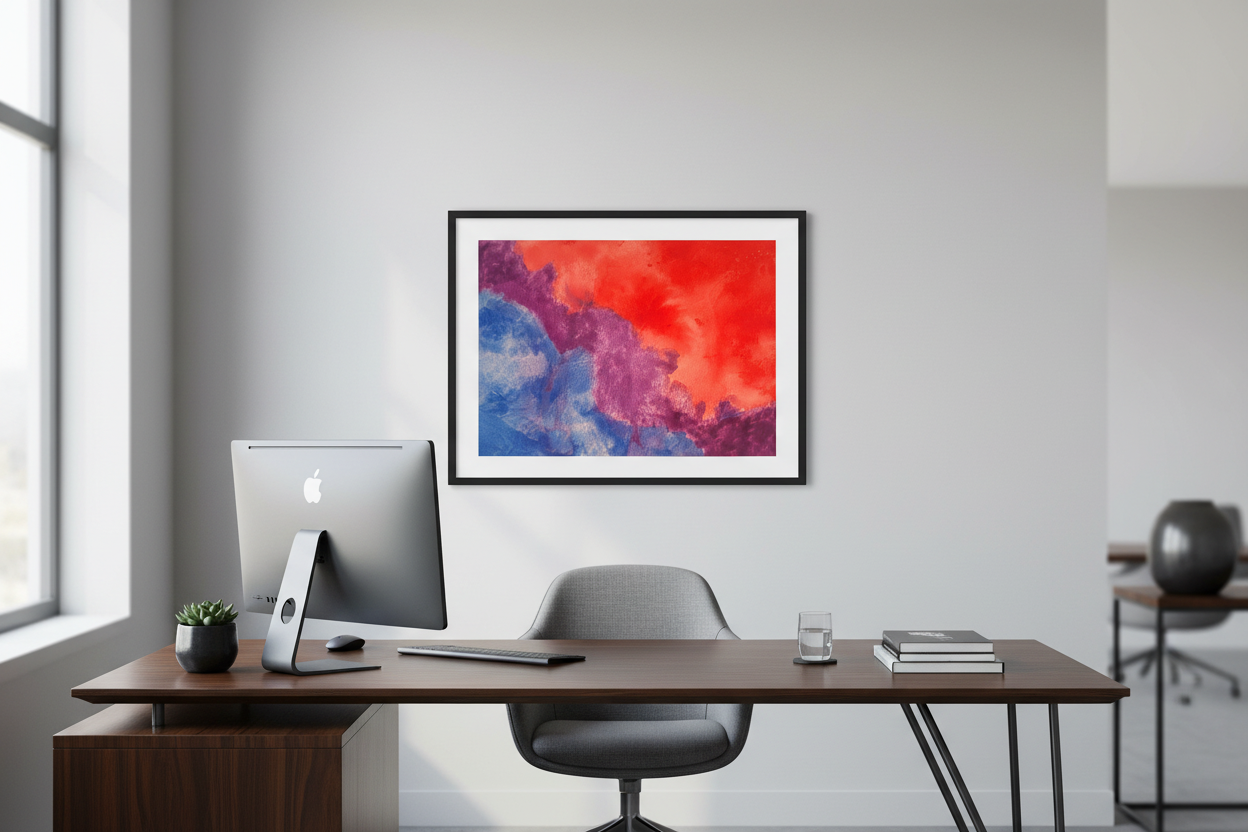 Colorful abstract design with 'Desert North Press' logo in the center.