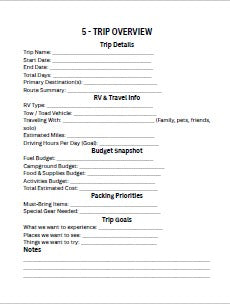 Ultimate RV Planner Printable 100 + Page RV Travel Binder, Checklists, Logs, Calendars, Maintenance, and Trip Planning,  Instant Download Digital Product